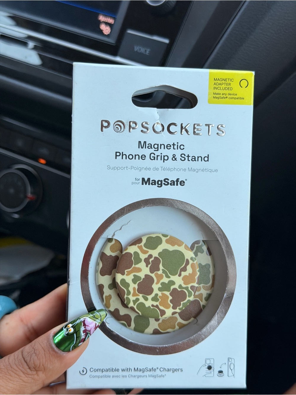 PopSocket Magnetic Phone Grip & Stand - Green Camo